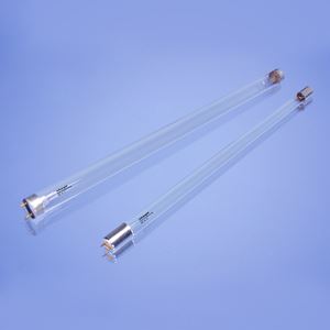 Double ended double needle straight tube sterilization lamp